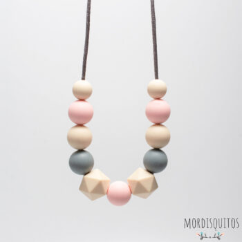 Collar Rosa y Gris