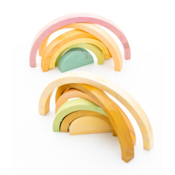 Arcoiris encastrable de madera Waldorf