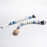 Porta chupete de silicona con dije Mickey