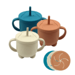 Vaso o taza de snack silicona antiderrame