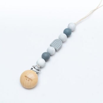 Portachupete de silicona sin nombre dije Arcoiris