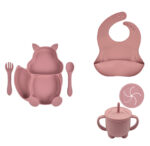 ardilla-cubiertos-babero-vaso-antiderrame2x1-rosa-viejo