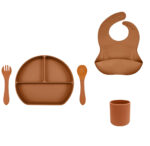 plato-tapa-cubiertos-babero-vaso-simple-calabaza