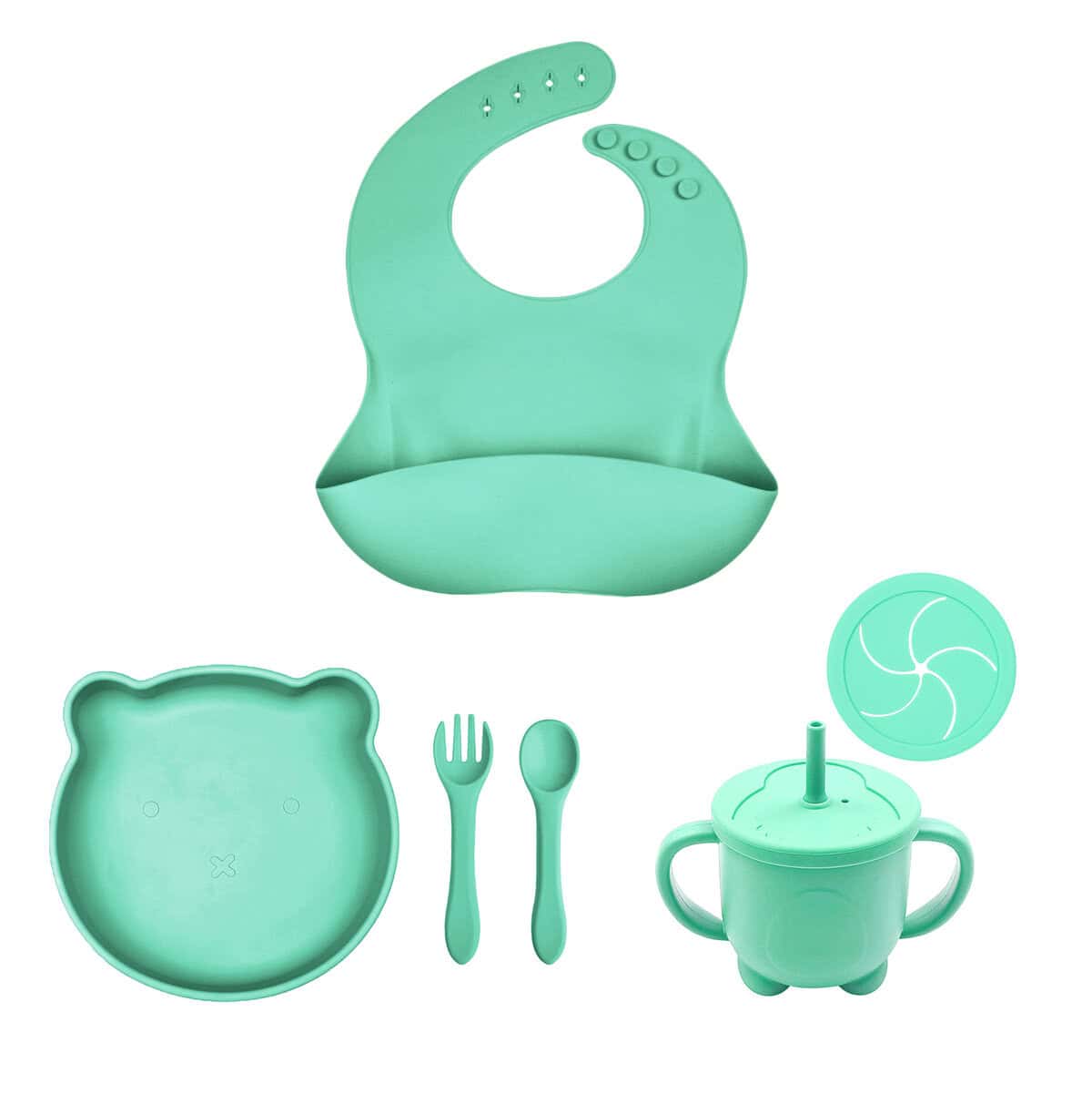 set-plato-oso-cubiertos-babero-vaso-antiderrame-aqua